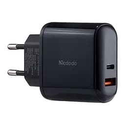 Мережевий зарядний пристрій McDodo Chocolate Series Digital Display 20W PD + QC3.0 Charger ( EU plug ) CH-7170 Чорний