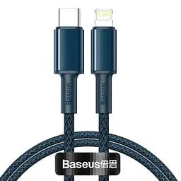 Кабель Baseus High Density Braided Fast Charging Data Cable Type-C to Lightning PD 20W 1m Blue (CATLGD-03)