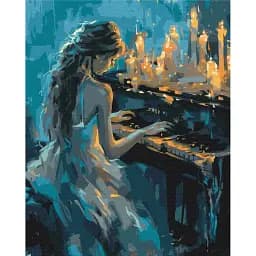 Картина по номерам Brushme Пианистка 40x50 см