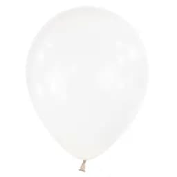 Кулька повітряна латексна 30 см (100) білий, матовий, IDEA7-DL-013