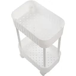 Етажерка Violet House Honeycomb 2-х ярусна біла (6021 Honeycomb 2 пол. WHITE 17*27*43 см) - мініатюра 3