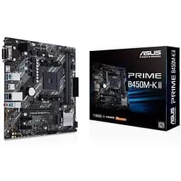 Материнська плата Asus Prime AM4 (B450) B450M-K II, B450, 2xDDR4, Int.Video(CPU), 4xSATA3, 1xM.2, 1xPCI-E 16x 3.0, 2xPCI-E 1x 2.0, ALC88 6xUSB3.2/6xUSB2.0, VGA/DVI-D/HDMI, MicroATX - мініатюра 2