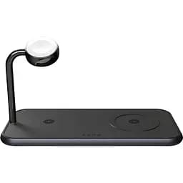 Бездротовий зарядний пристрій Zens Dual + Watch Aluminium Wireless Charger Black (ZEDC05BM/00)