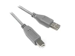 Кабель USB 2.0 AM - USB BM, 1.8 м, Grey, Maxxter (U-AMBM-6G)