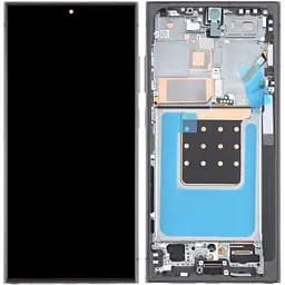 Дисплей Samsung S928 Galaxy S24 Ultra чорний, OLED, з рамкою, Titanium Black, Blue, Green