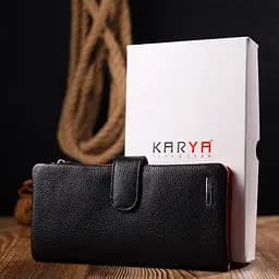 Жіноче шкіряне портмоне KARYA 9.5х18.5х2 см acs0024046 - мініатюра 9