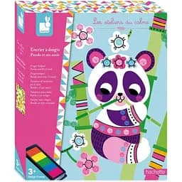 Набір для творчості Janod Панда палітра з 5 кольорами J07812  