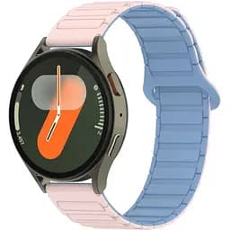 Ремінець DK CDK для Huawei Watch GT 3 Pro 43mm 20mm Silicone Shaped Magnetic Band (018822) (pink / lilac) - мініатюра 3