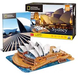 Тривимірна головоломка-конструктор CubicFun National Geographic Сідней (DS1088h) - мініатюра 2