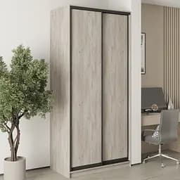 Шкаф-купе двухдверный MebelStar Стандарт BG 2ДСП 110x60x240 см Аляска серый (MBS-10031)