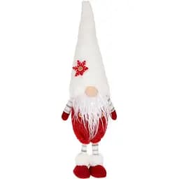 Мягкая игрушка BonaDi Гном в белом колпаке 13х10х45 см (000265342)