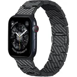 Ремешок Pitaka Carbon Fiber Retro для Apple Watch 42/44/45/49mm Black/Grey (AWB2311) [106385]