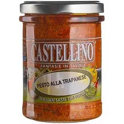 Соус Castellino Трапанезе, песто с томатами, миндалем, базиликом, 180 г