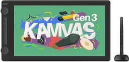 Графічний планшет Huion Kamvas 16 Gen3 Black + рукавичка (GS1563)