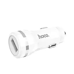Автомобільний зарядний пристрій Hoco Z27 White 1 USB + USB Cable iPhone 8 - мініатюра 3