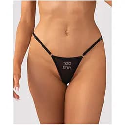 Стрінги Obsessive Violami Too Sexy L/XL (чорний)