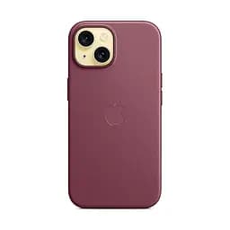 Чехол для Apple iPhone 15, FineWoven Case with MagSafe, бордовый, защитная накладка из материала FineWoven, противоударный, для iPhone, защита всего корпуса, поддержка беспроводной зарядки и MagSafe, (ARM71976) - мініатюра 7