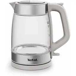 Электрочайник Tefal Glass Kettle 1.7 л стекло с подсветкой серебристо-серый