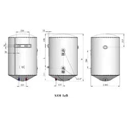 Бойлер комбінований накопичувальний WHP Sam 100 Left 30412 - мініатюра 3
