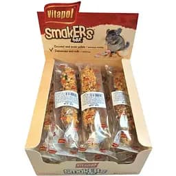 Уценка. Лакомство для шиншилл Vitapol колба Box фрукты с орехами 12 шт.