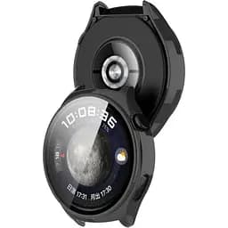 Чохол-накладка DK Пластик Soft-Touch Glass Full Cover для Huawei Watch 4 (black) - мініатюра 2