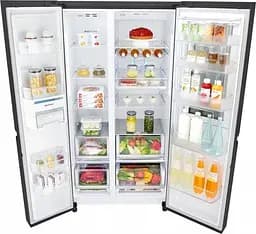 Холодильник SBS LG GC-Q247CBDC 179х74х91см 2 двері холодильне відділення 406 л морозильне відділення 220 л A+ NF Чорний мат. (GC-Q247CBDC) - мініатюра 7