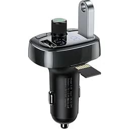 FM-трансмітер Baseus FM Launcher S-09 2.4A 2хUSB-A Black [CCMT000301] [96091] - мініатюра 4
