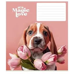 Зошит учнівський Школярик It's a magic love 012-3300L-5 в лінію 12 аркушів 