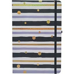 Блокнот А5 Bambi 5703-04 на гумці тверда обкладинка 21х14 см 80 аркушів клітинка чорний