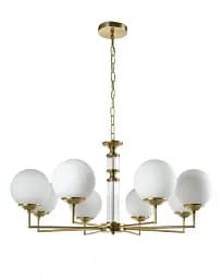 Люстра Edlin PL321163-8 Amiria E27 8x12W IP20 латунний