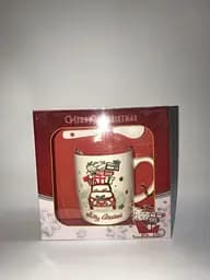 Кружка новорічна машина з подарунками з ложечкою горнятко в коробці Gee!