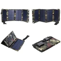 Складний сонячний заряд Solar panel 20w 5V 1.5A з контролером і USB - мініатюра 6