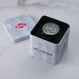 Чоловічий водостійкий наручний годинник Lee Cooper Wolf (Чорний) - мініатюра 5