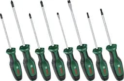 Отвертка SL 4, 6.5мм, PH1х100мм, PH2х125мм, PZ1х100мм, PZ2х125мм, Т20х100, Т25х100 набор 8шт Bosch hoz0014145