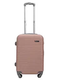 Валіза маленька S ABS-пластик Milano bag 004 56,5×39×24см 40л Рожеве золото
