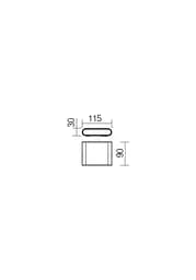 Бра вуличне POCKET AP LED SMD 6W IP54 DB (5.1.2) Redo(nou) 9053 - мініатюра 2