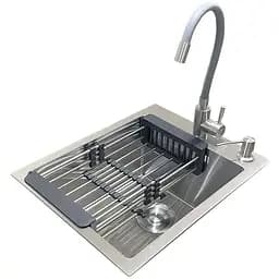 Комплект мийка + змішувач Romzha Arta U-350S (С)