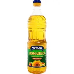 Масло подсолнечное Чумак Домашнее нерафинированное 0.9 л (786998)