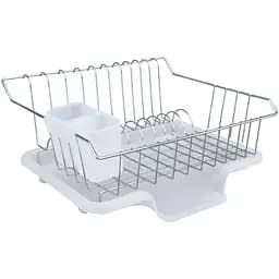 Сушилка для посуды Lemax с держателем для приборов хром 41.3х36.8х20 см (LF-923)