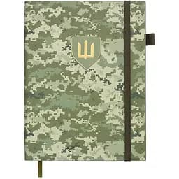 Ежедневник датированный Buromax Military 2026 A5 искусственная кожа светло-зеленый (BM.21134-15)