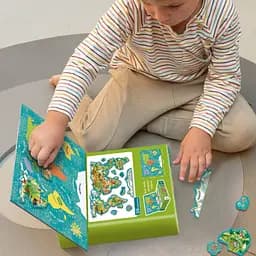 Дитяча магнітна мапа світу тварини DoDo Toys 200267, 36 елементів - мініатюра 8