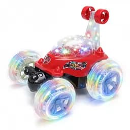 Радіокерована Машина-Перевертень 9802 M-A-01, Мелодія, Підсвічування, Акумулятор, Пульт 2.4GHz, Червона