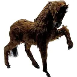 Кінь дизайнерський хутро 12"