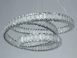 Люстра кришталева підвісна LED Diasha D8879/500CH, хром, Ø52 см, 92 W, пульт - мініатюра 4