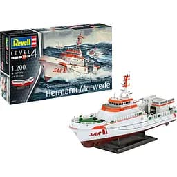 Збірна модель Revell Пошуково-рятувальне судно Hermann Marwede рівень 4, масштаб 1:200, 78 деталей (RVL-05812) - мініатюра 3