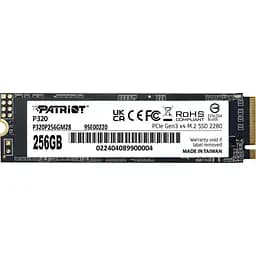 Накопичувач SSD Patriot m.2 NVMe 256GB P320 240 250 (P320P256GM28)