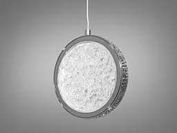 Стельова люстра LED Diasha 3005/1HR, 8W, хром, сучасний стиль для коридору, вітальні, кухні, офісу - мініатюра 3