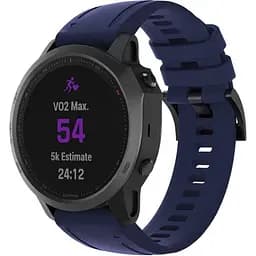 Ремінець ArmorStandart Silicon для Garmin 20mm Dark Blue (ARM60810) [141554] - мініатюра 2