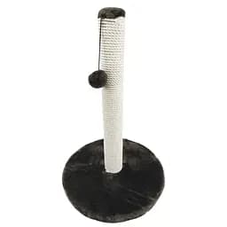 Дряпка Пухнастики стовпчик на круглій підставці шоколадна (М-1)