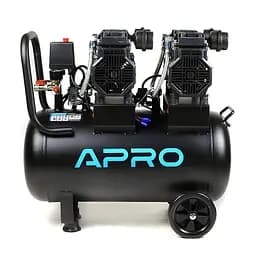 Компресор 4-циліндровий безмасляний Apro OFE-50 2х1,5кВт 475 л/хв 50 л 30412 - мініатюра 2